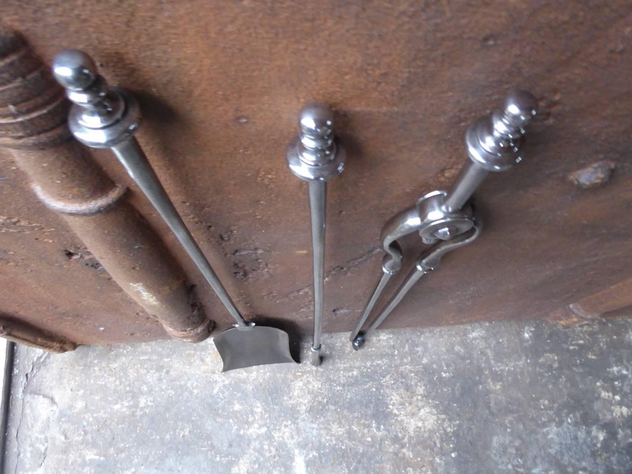 19th Century English Fireplace Tools or Fire Tools 1