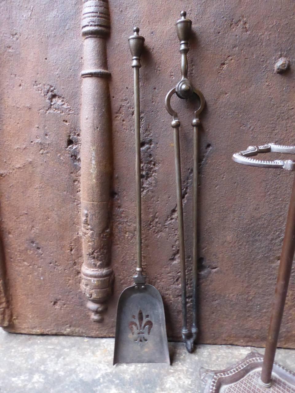 19th Century English Fireplace Tools or Fire Tools 3