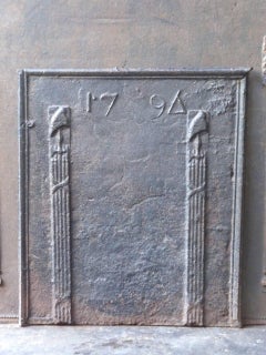 18th Century French 'Pillars with Phrygian Cap' Fireback