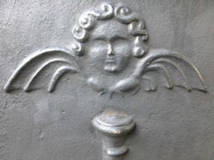 18th Century Pillars with Angels Fireback