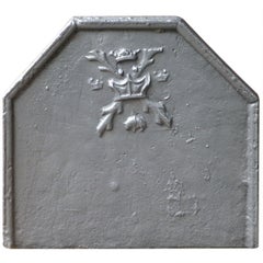 Plaque de cheminée / crédence arrière « Arms of Burgundy » française du 18ème siècle