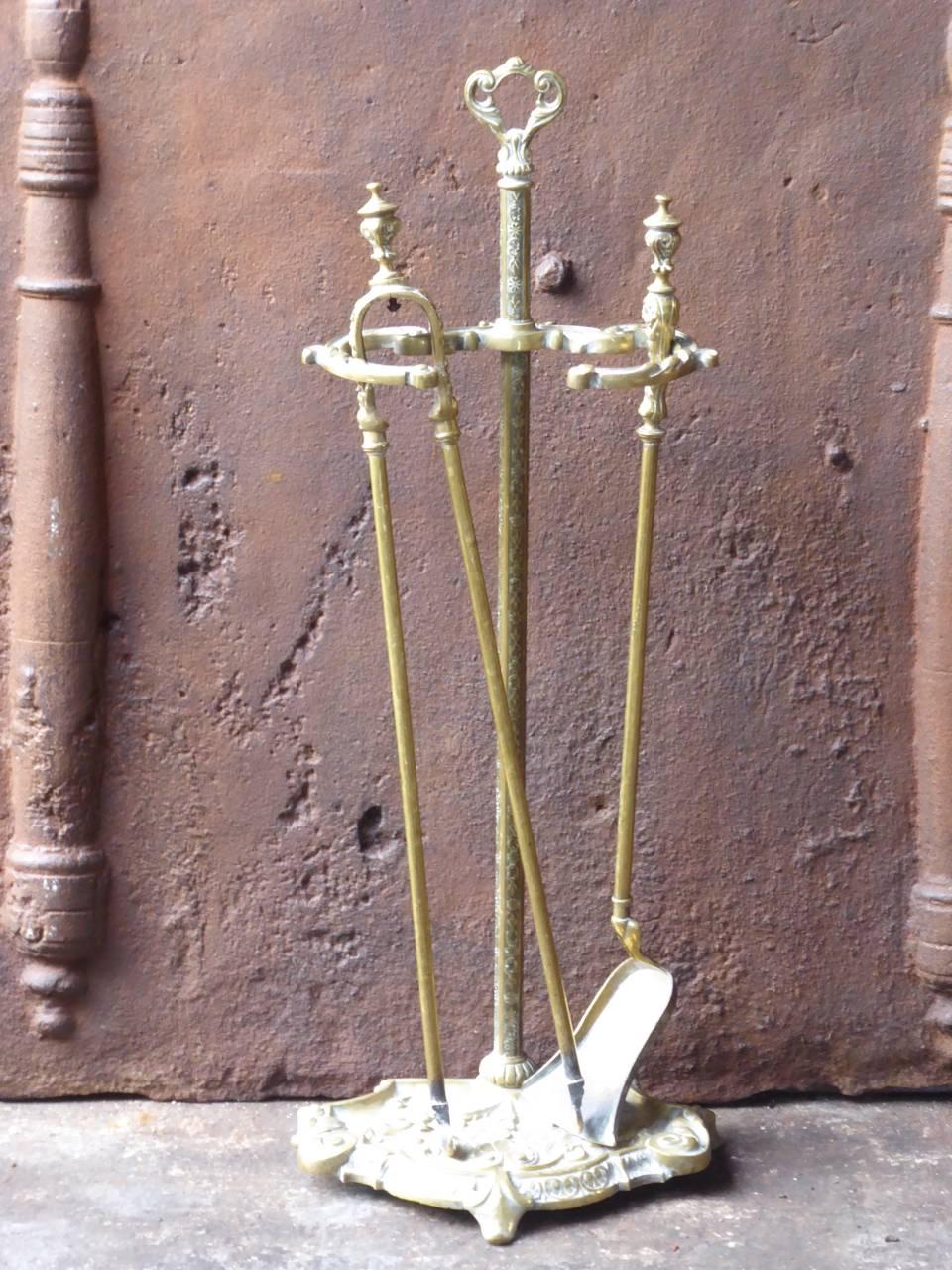French Napoleon III Style Fireplace Tool Set, Fire Tools