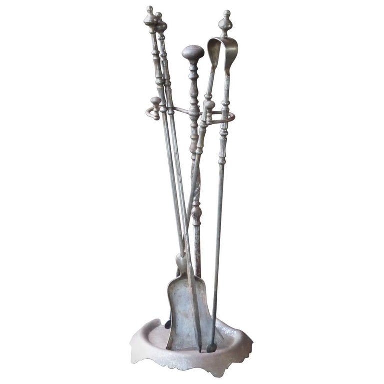 Antique French Fireplace Tool Set, Companion Set at 1stDibs