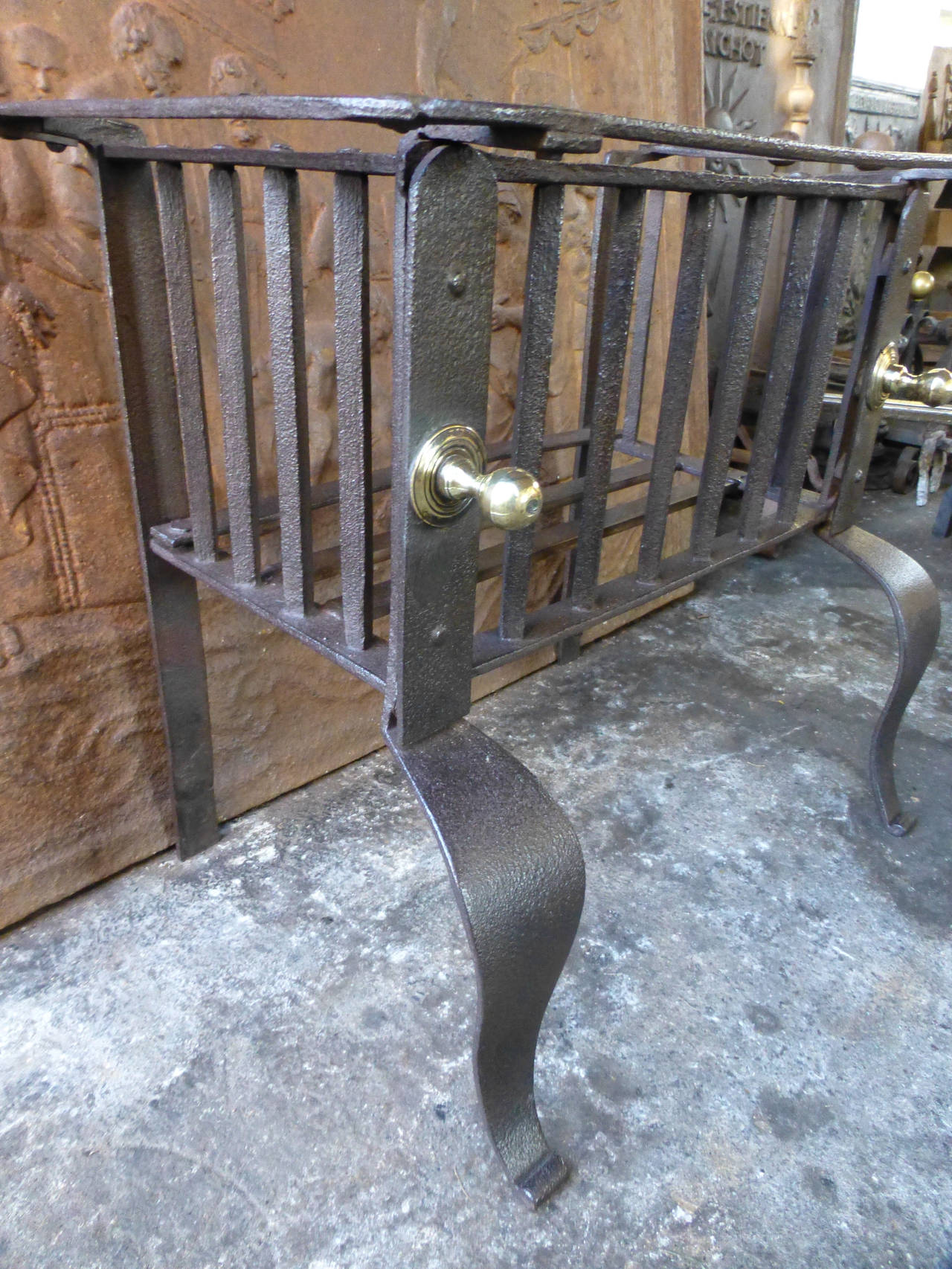 Antique Dutch Fireplace Grate, 18th Century For Sale 3