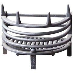 Vintage Small English Fireplace Grate, Fire Basket