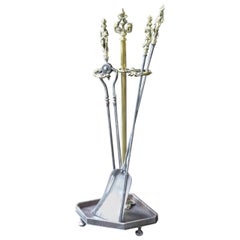 Antique French Fireplace Tool Set