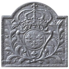 French 'Arms of France' Fireback, 17th-18th Century