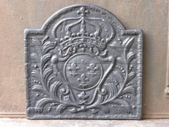 French 'Arms of France' Fireback, 17th-18th Century