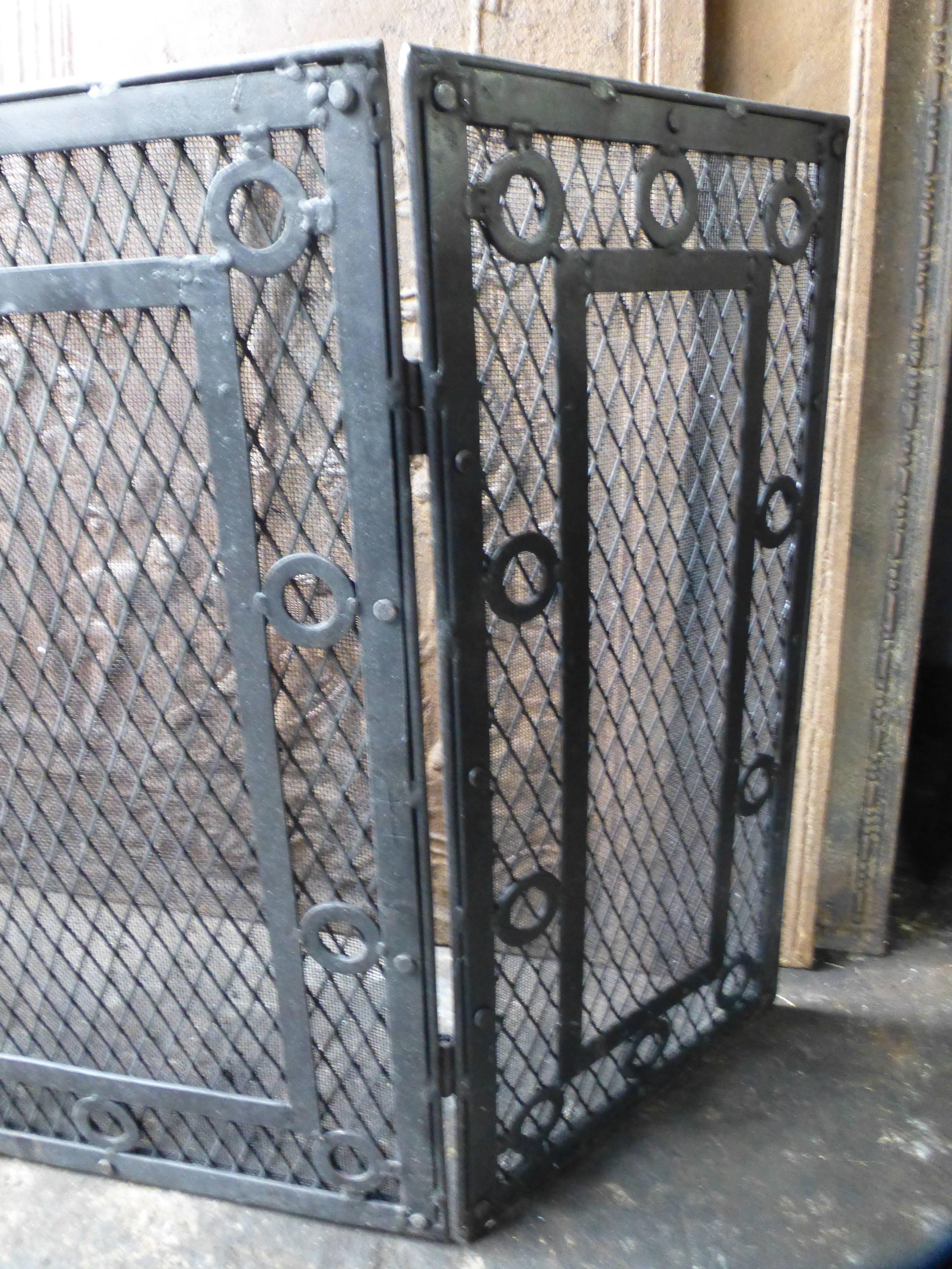 Forged Iron Fire Screen