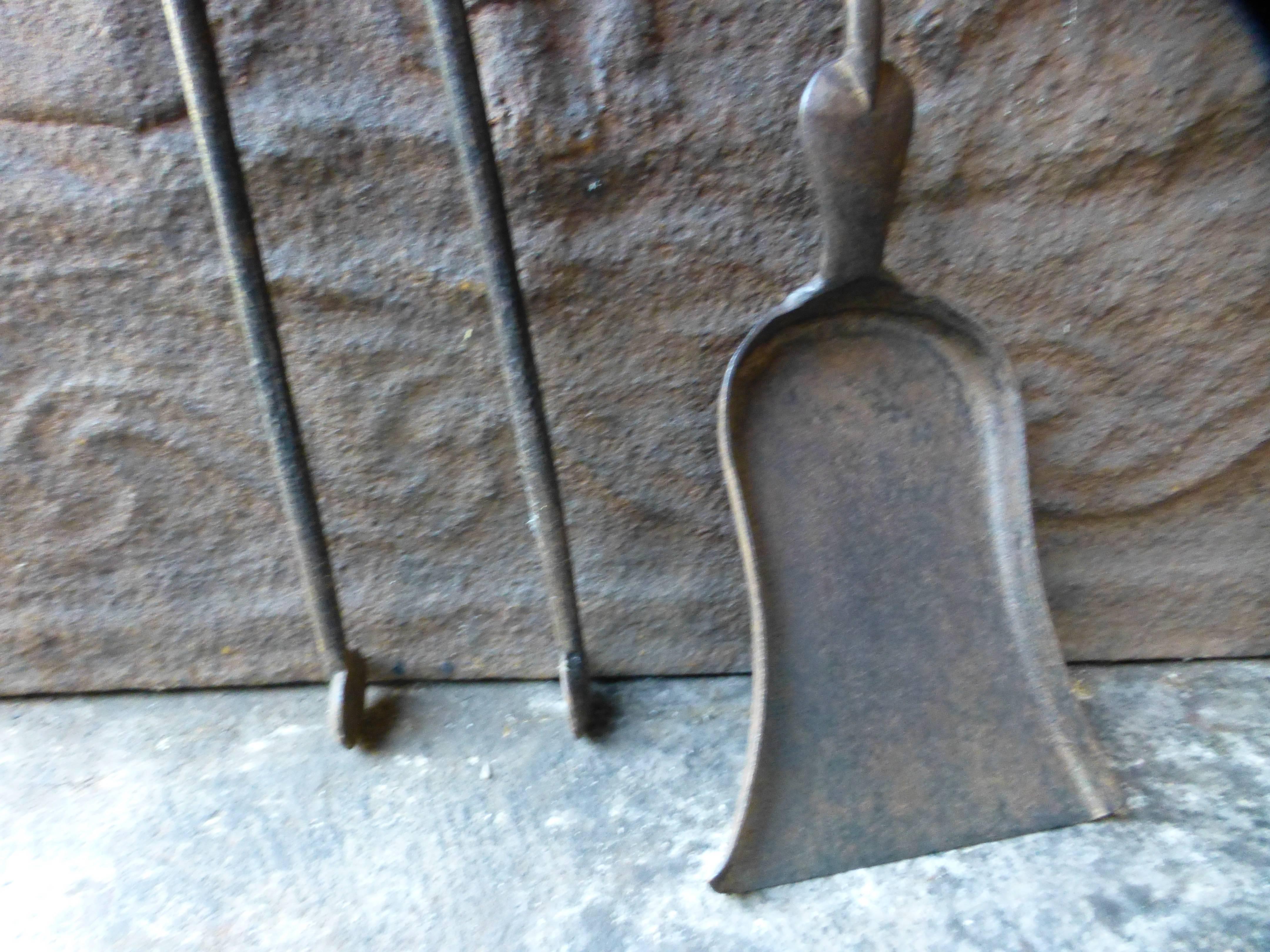 18/19th Century French Fireplace Tool Set 1