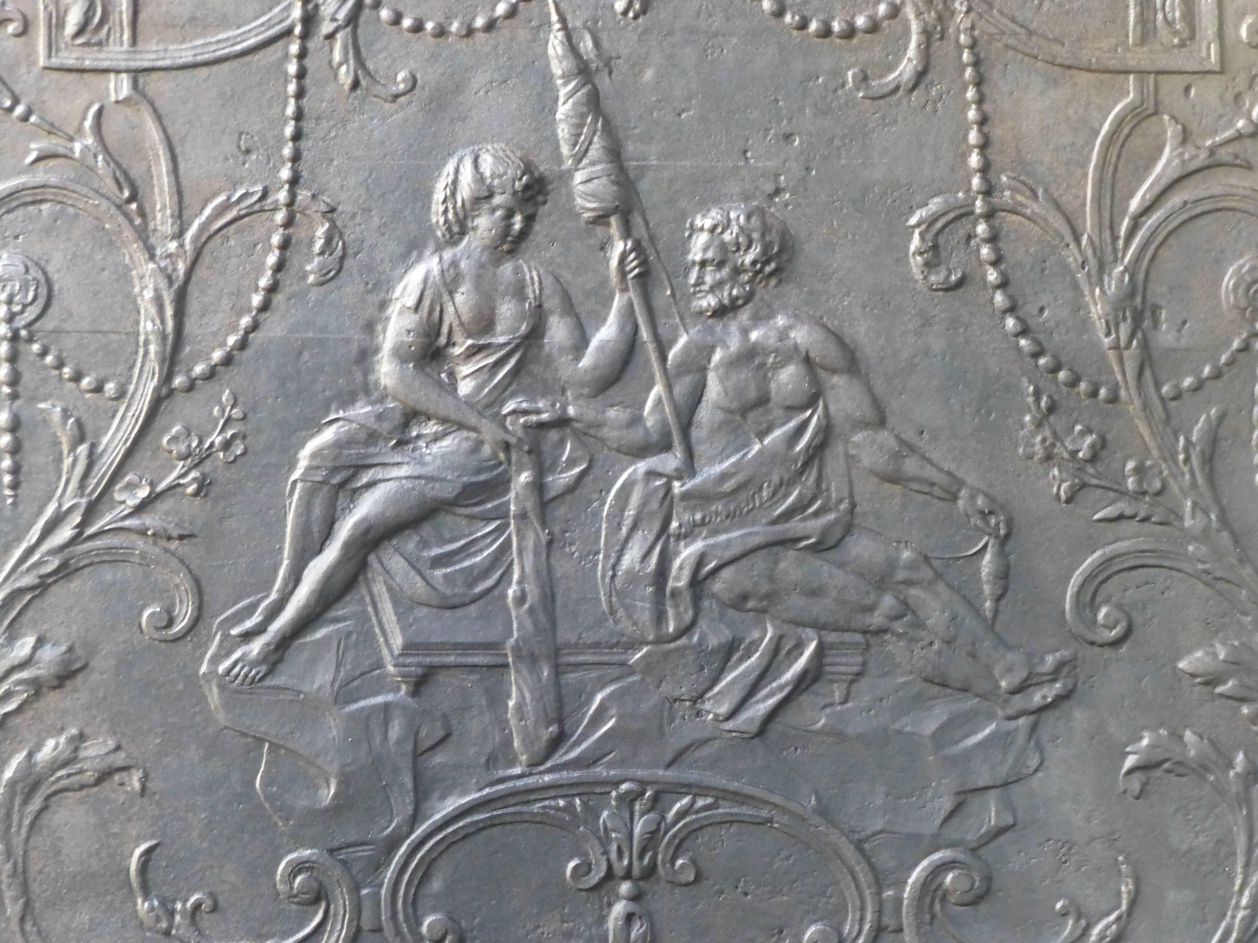 Hercules spinning at Omphale's feet. Hercules disguised as a woman was sold by Mercury (god of commerce) as a slave to Omphale. Hercules and Omphale fell in love and had a son, the first Lydian king, founder of the dynasty of Heraclides.