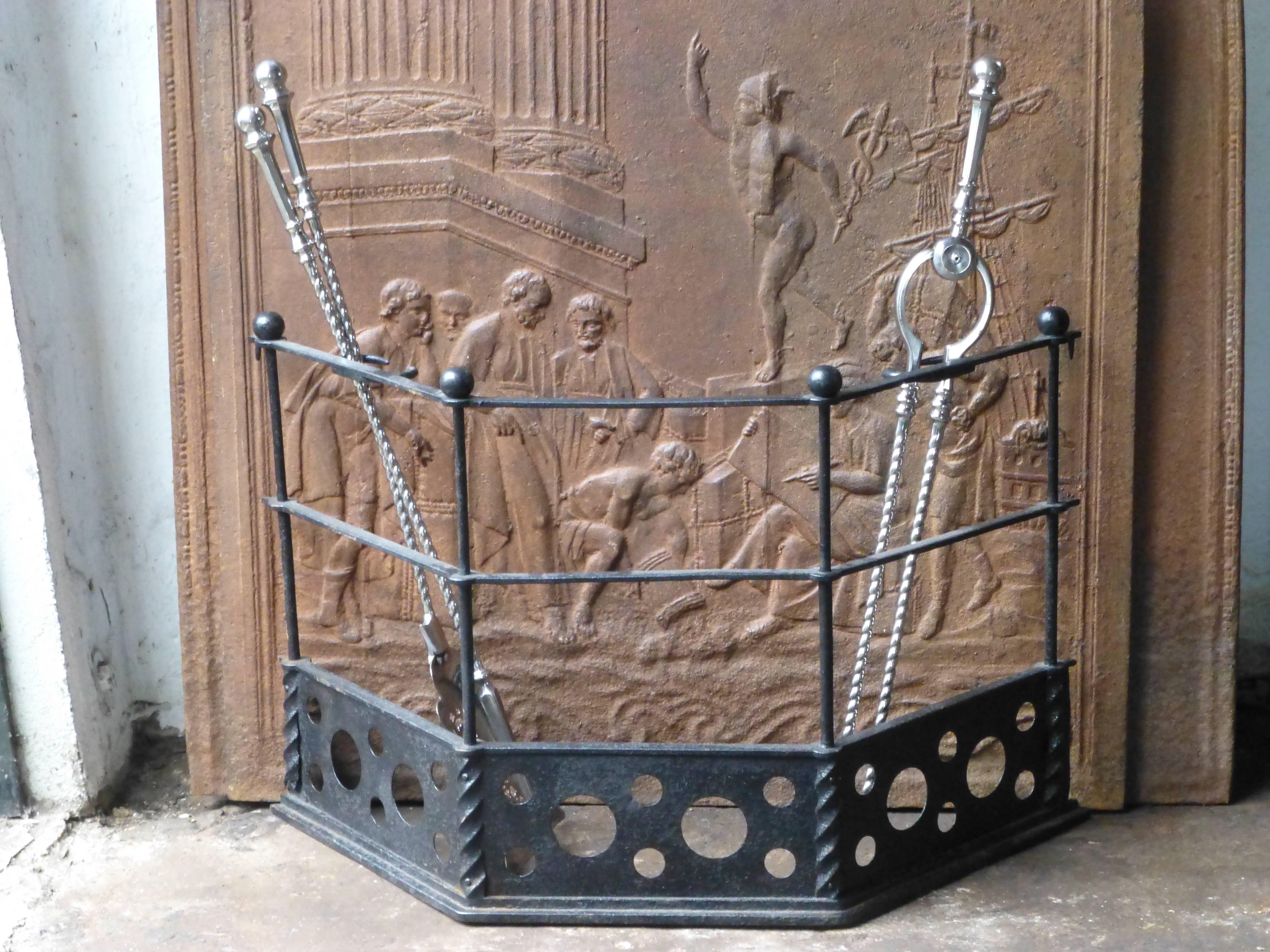 19th Century Victorian Fireplace Guard, Fire Guard 4