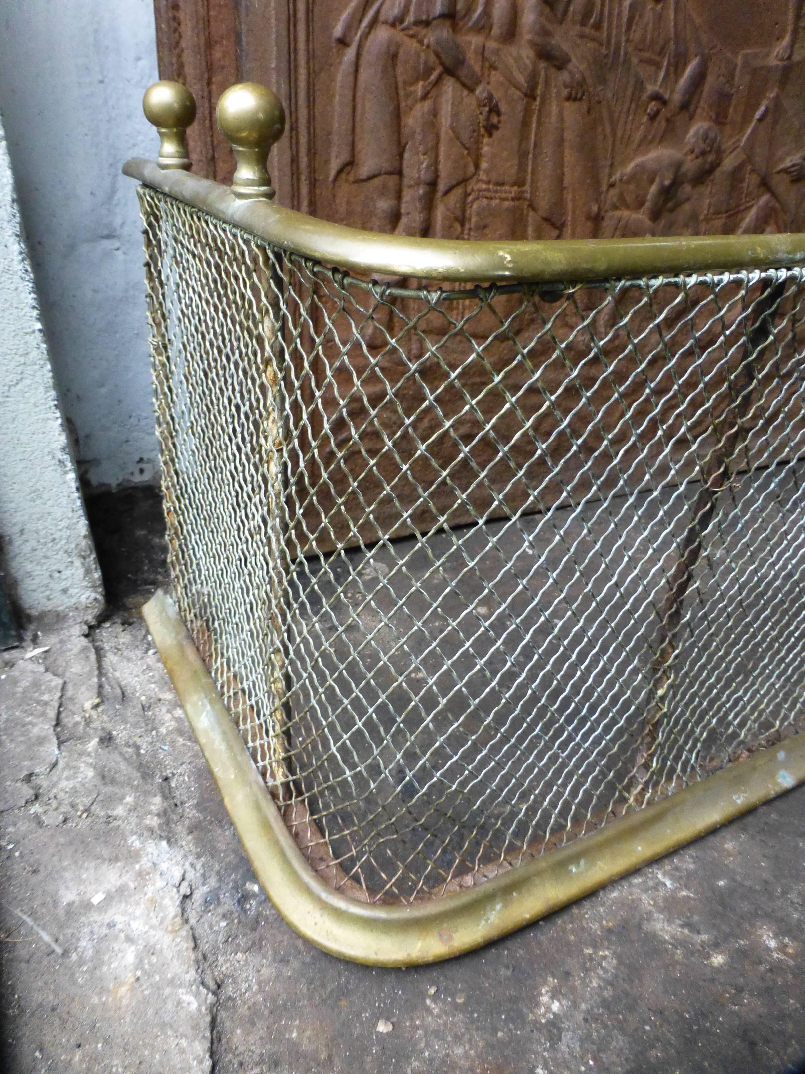 British 19th Century Brass and Wirework Fender