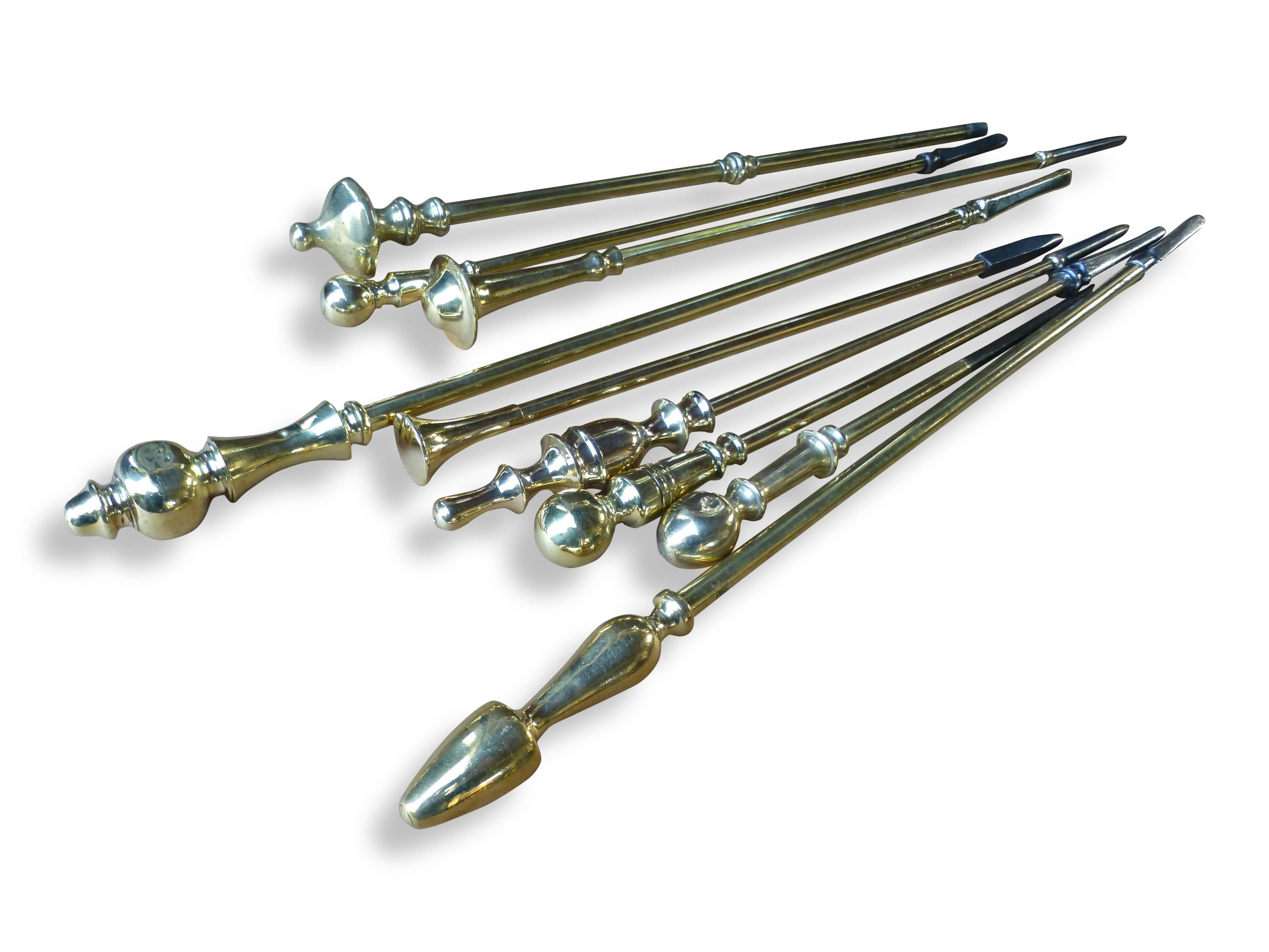 British Antique Fireplace Pokers, Fire Pokers