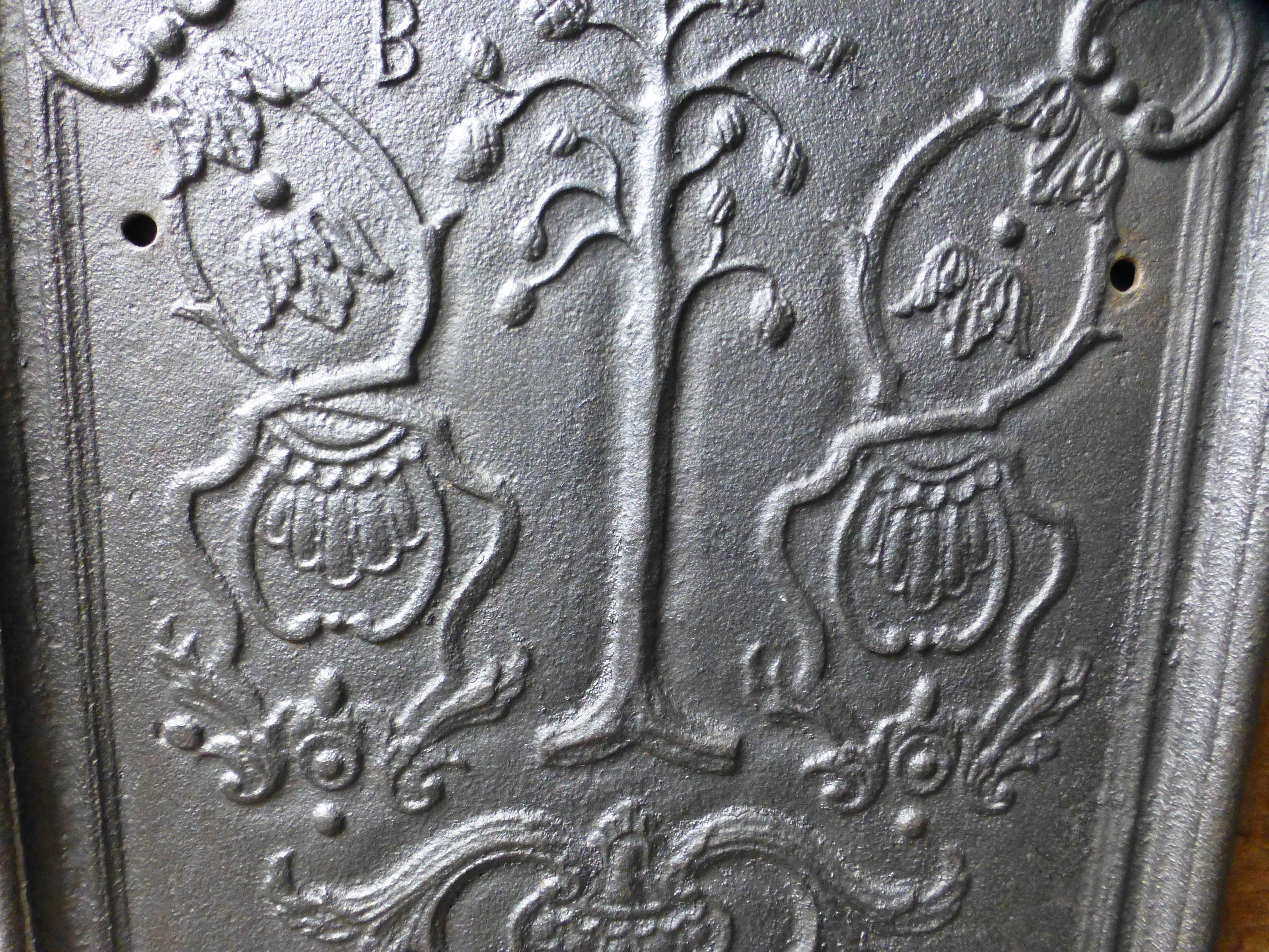 German stove plate cast in the Lohnberger Foundry in 1776.