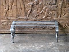 Polished Steel Georgian Fireplace Trivet, Fire Trivet