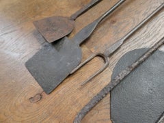 Antique Dutch Fireplace Tools or Fire Tools, 18th/19th Century