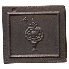 Petite plaque de cheminée / crédence arrière Louis XV, 18ème siècle