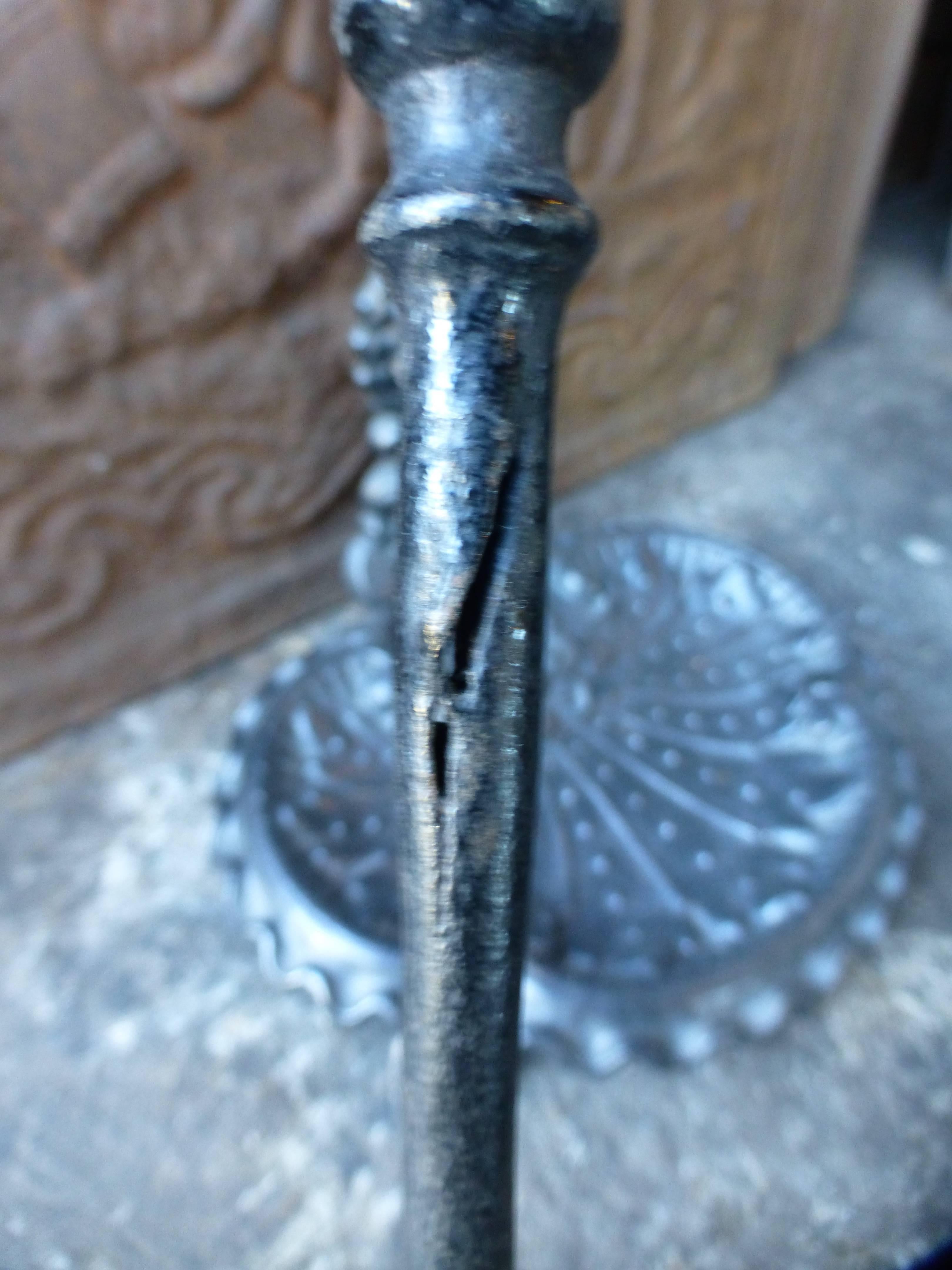 Forged Antique Fireplace Tools, Fire Irons  