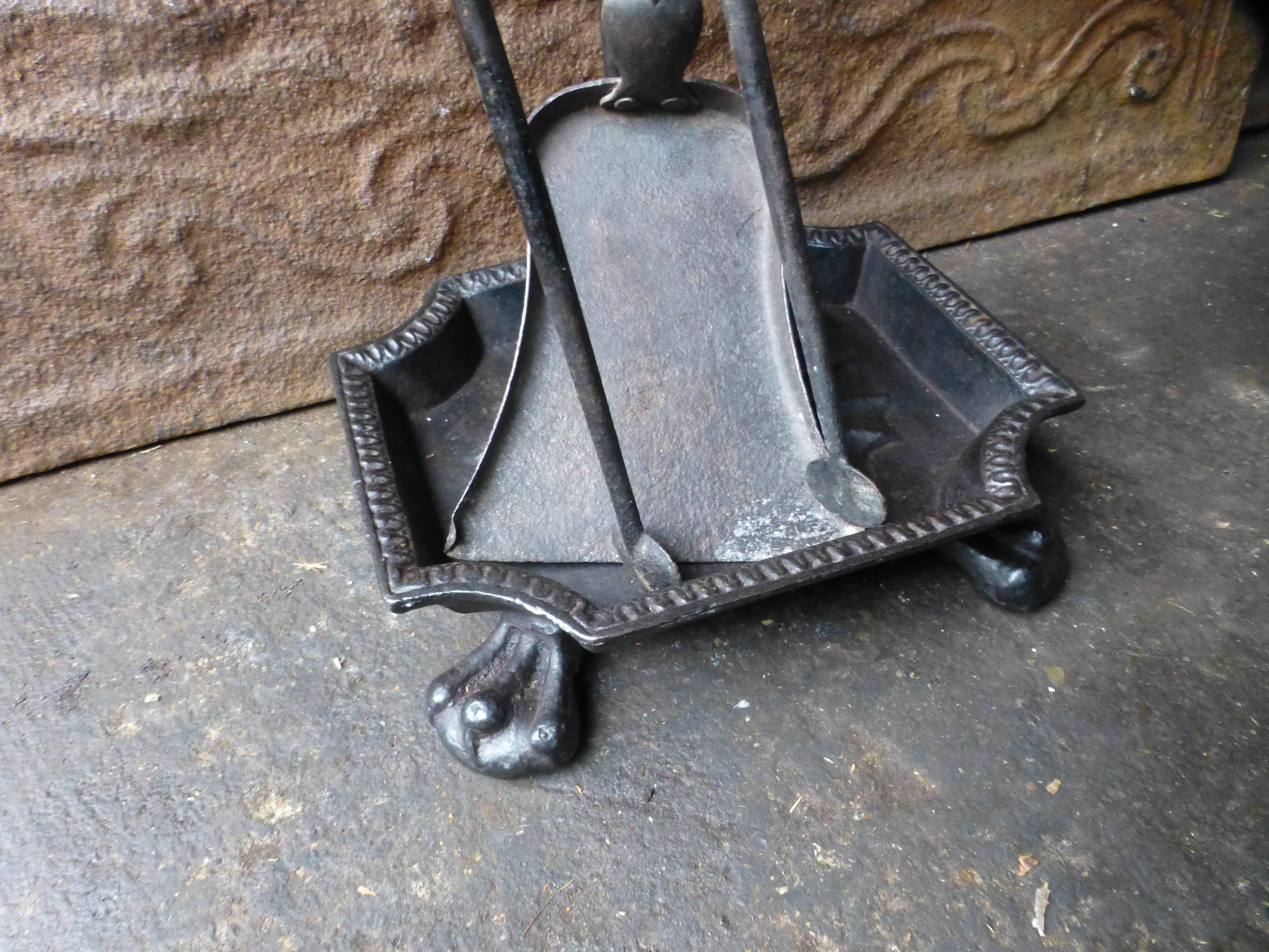 Wrought Iron 19th Century French Fireplace Tool Set, Companion Set