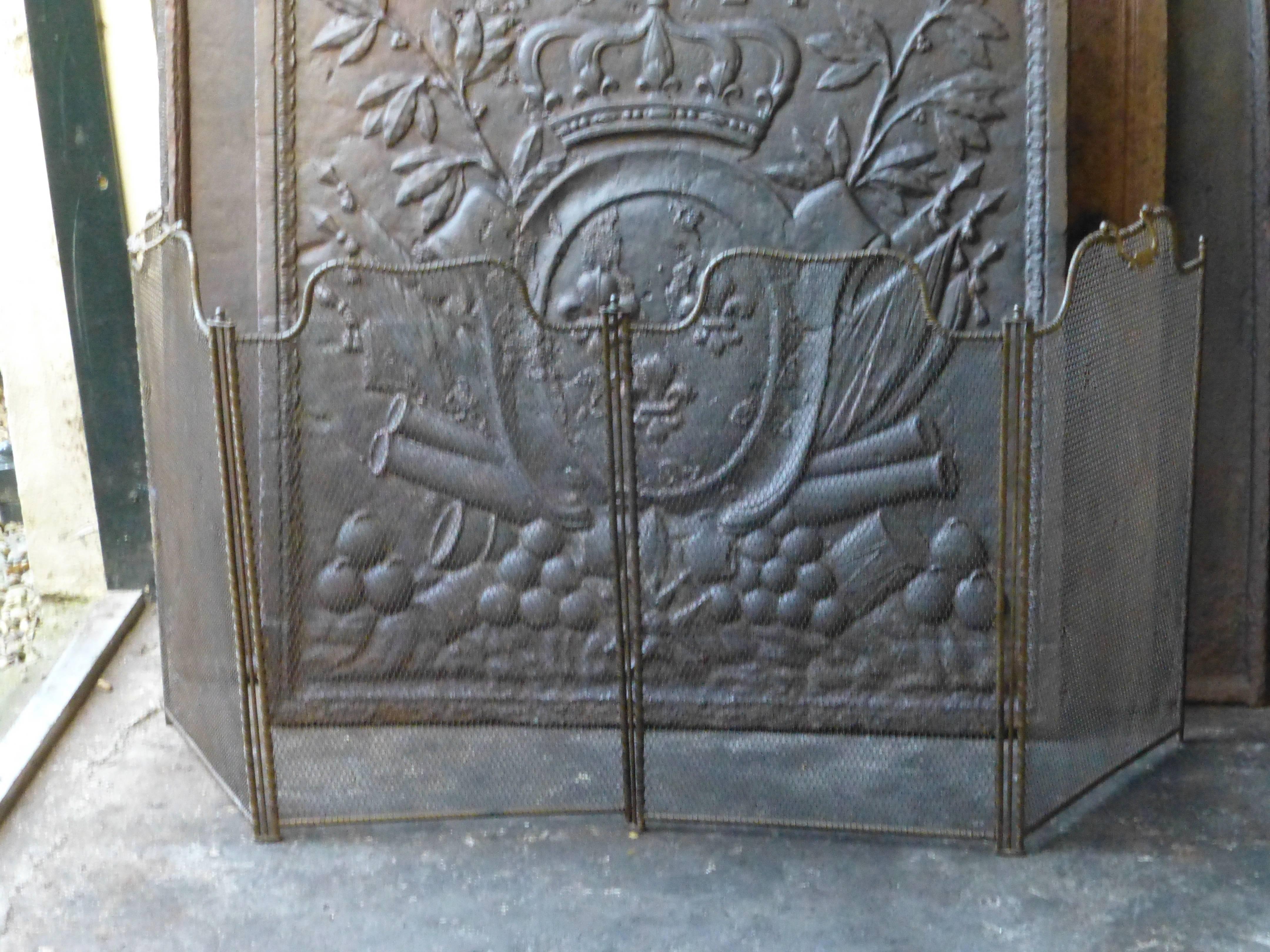 19th Century French Fireplace Screen In Good Condition In Amerongen, Amerongen