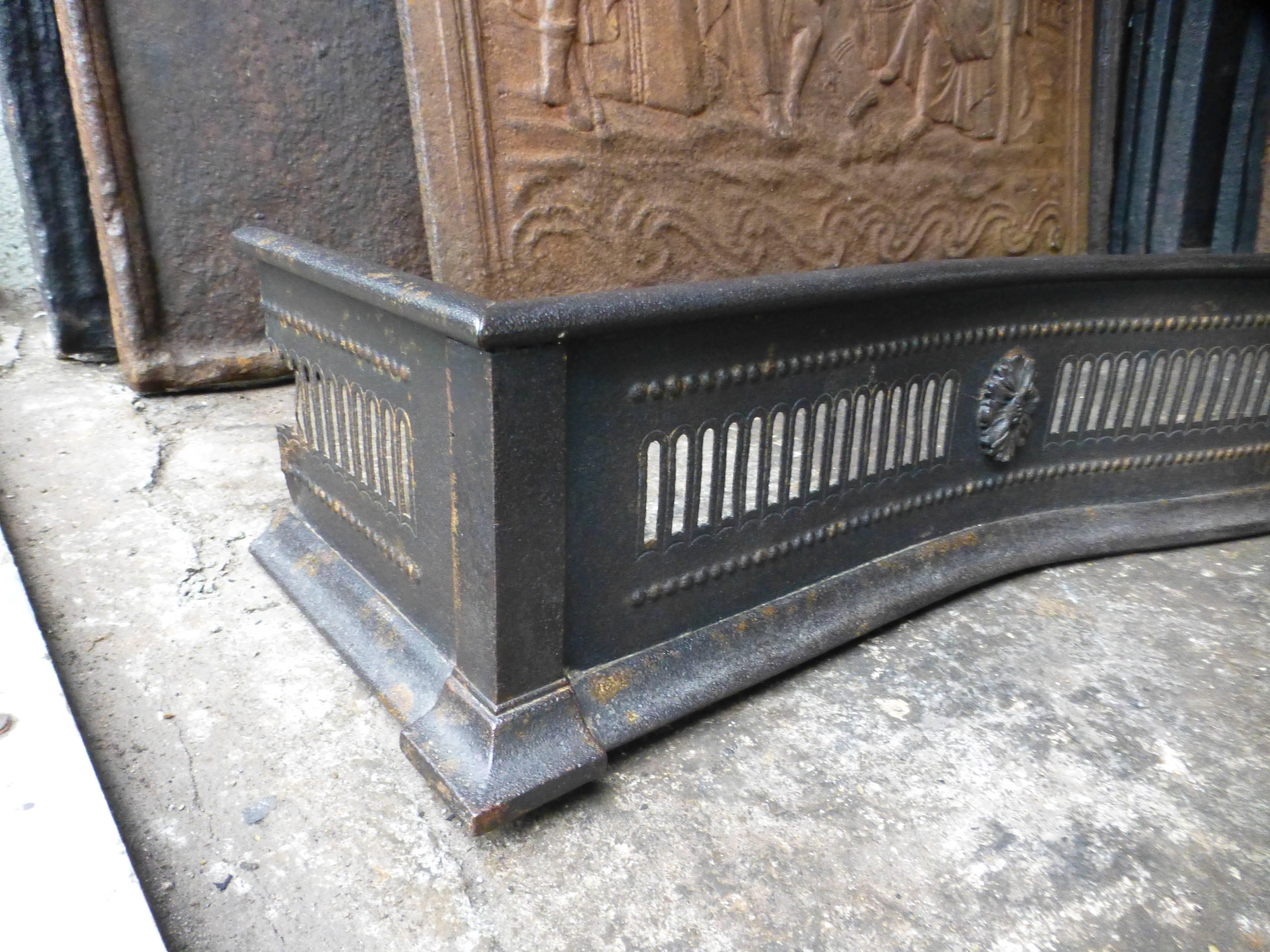 English 19th Century Fireplace Fender or Fire Fender