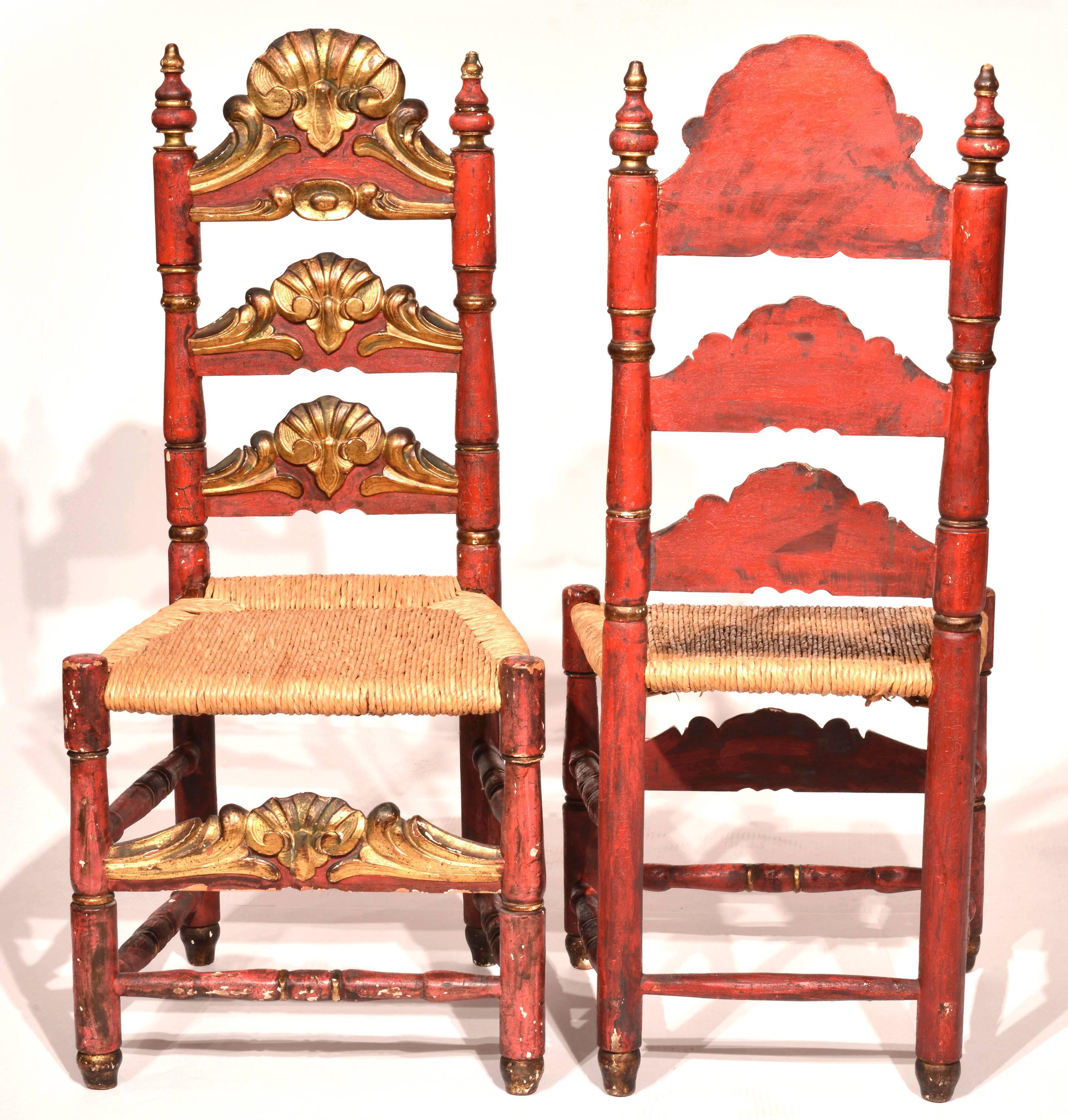 Mexican Trunk with Two Chairs