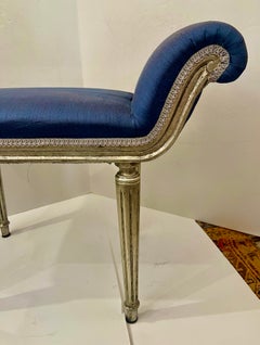 Neoclassical Style Elegant Upholstered Window Bench