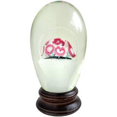 Murano Millefiori Flower Basket Italian Art Glass Paperweight Night Light 1