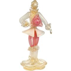 Archimede Seguso Murano Opal Italian Art Glass Victorian Gentleman Sculpture 10