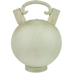 Seguso Vetri d'Arte Murano Scavo Texture Italian Art Glass Double Vase Jug 1