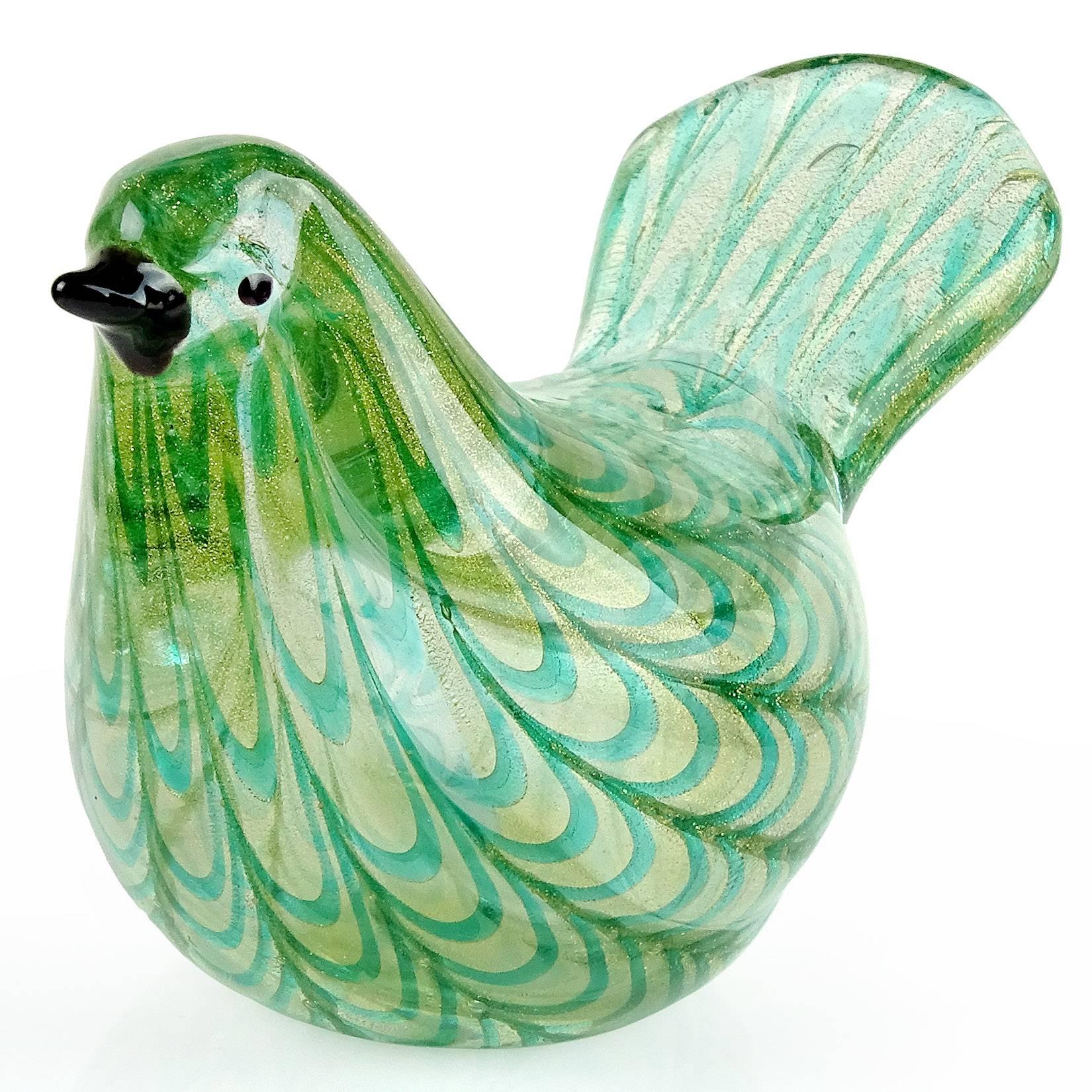 green glass bird