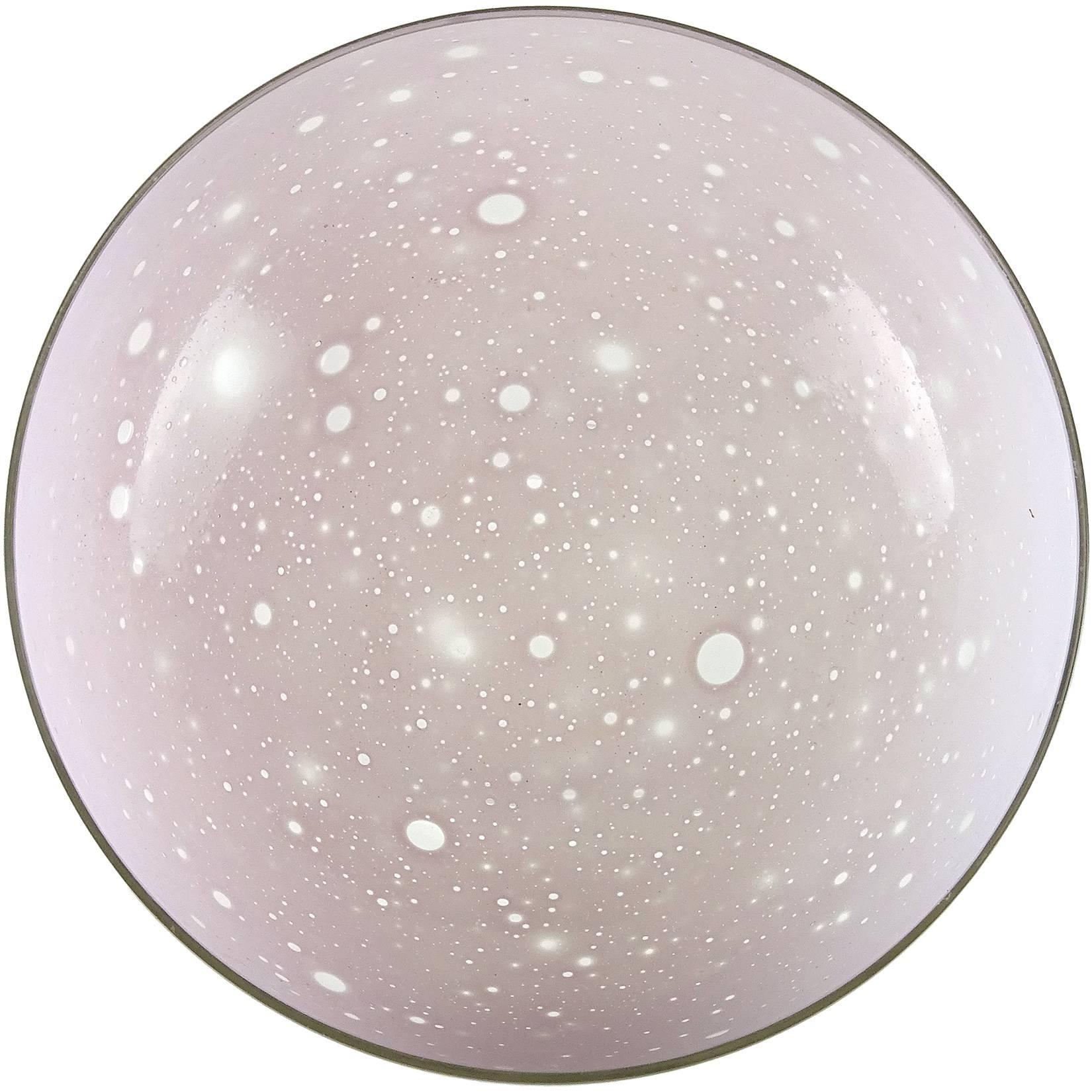 Alfredo Barbini Murano Pink Moon Landscape Italian Art Glass Centerpiece Bowl