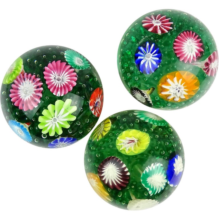fratelli toso murano rainbow flower garden italian art glass