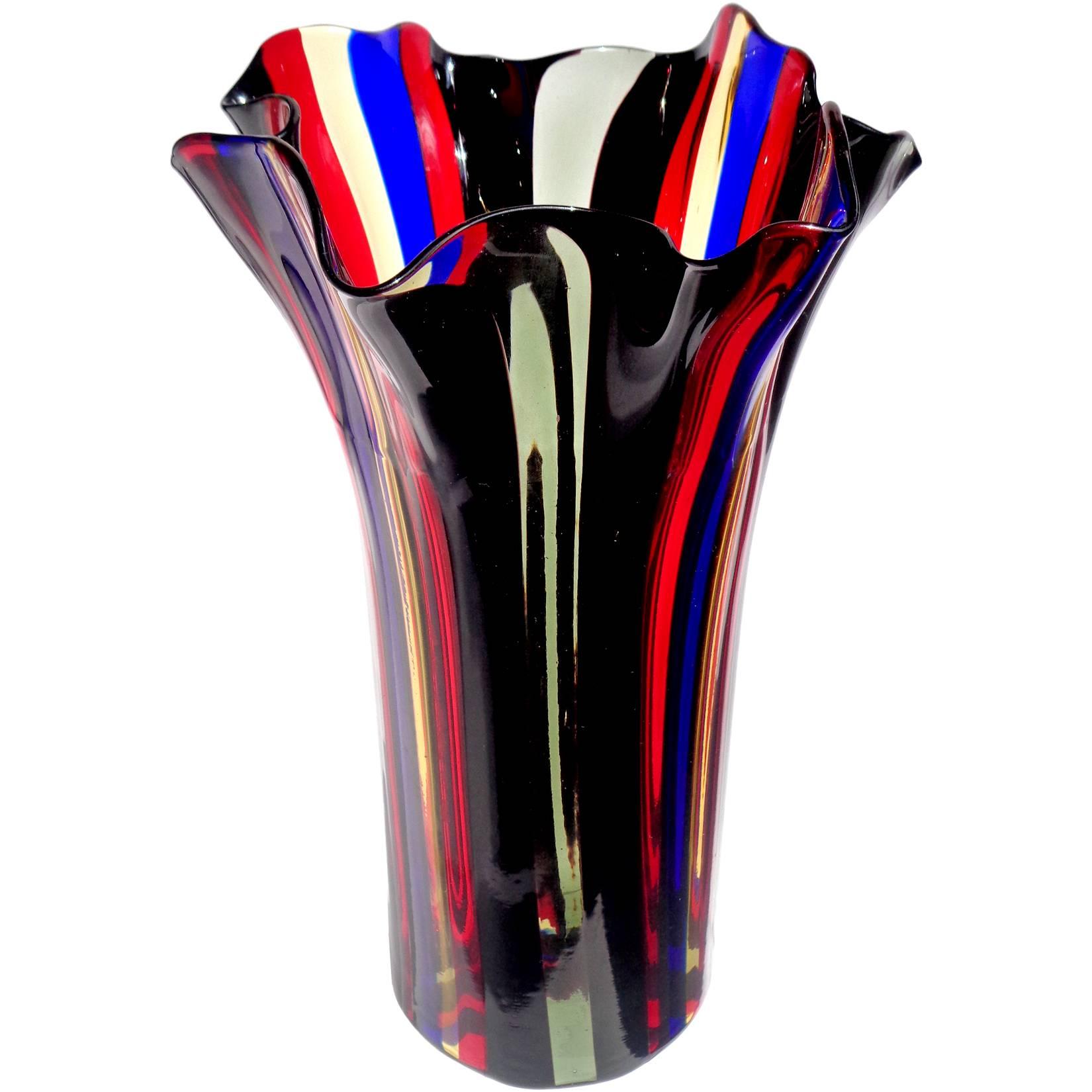 Karl Palda Black and Yellow Vase at 1stdibs