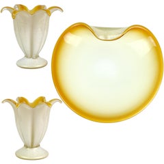 Gold Leaf Candle Holders