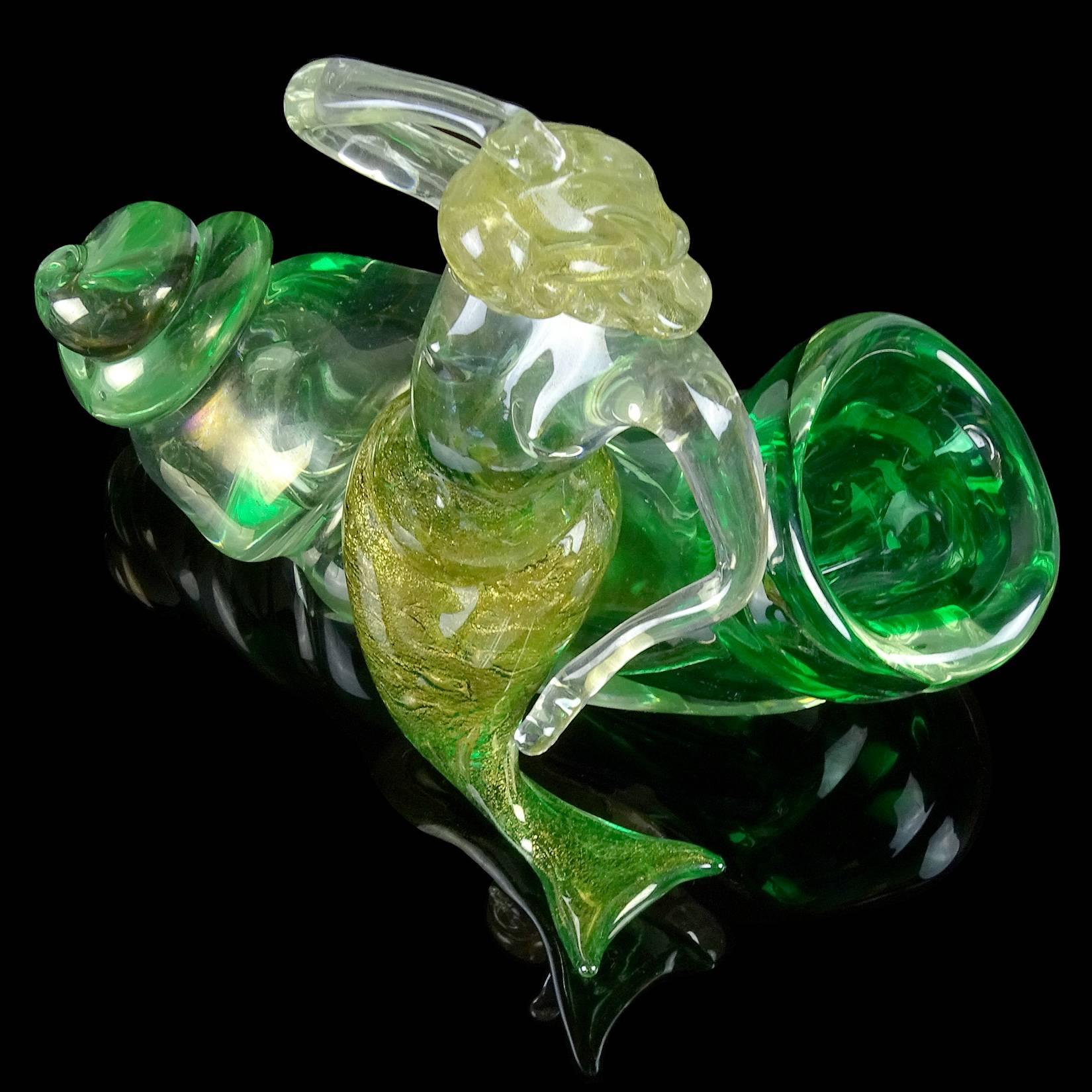 green glass mermaid