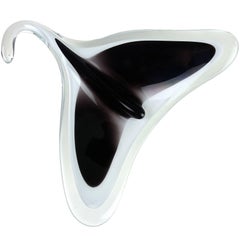 Paul Kedelv Scandinavian Flygsfors Coquille Stingray Art Glass Sculptural Bowl