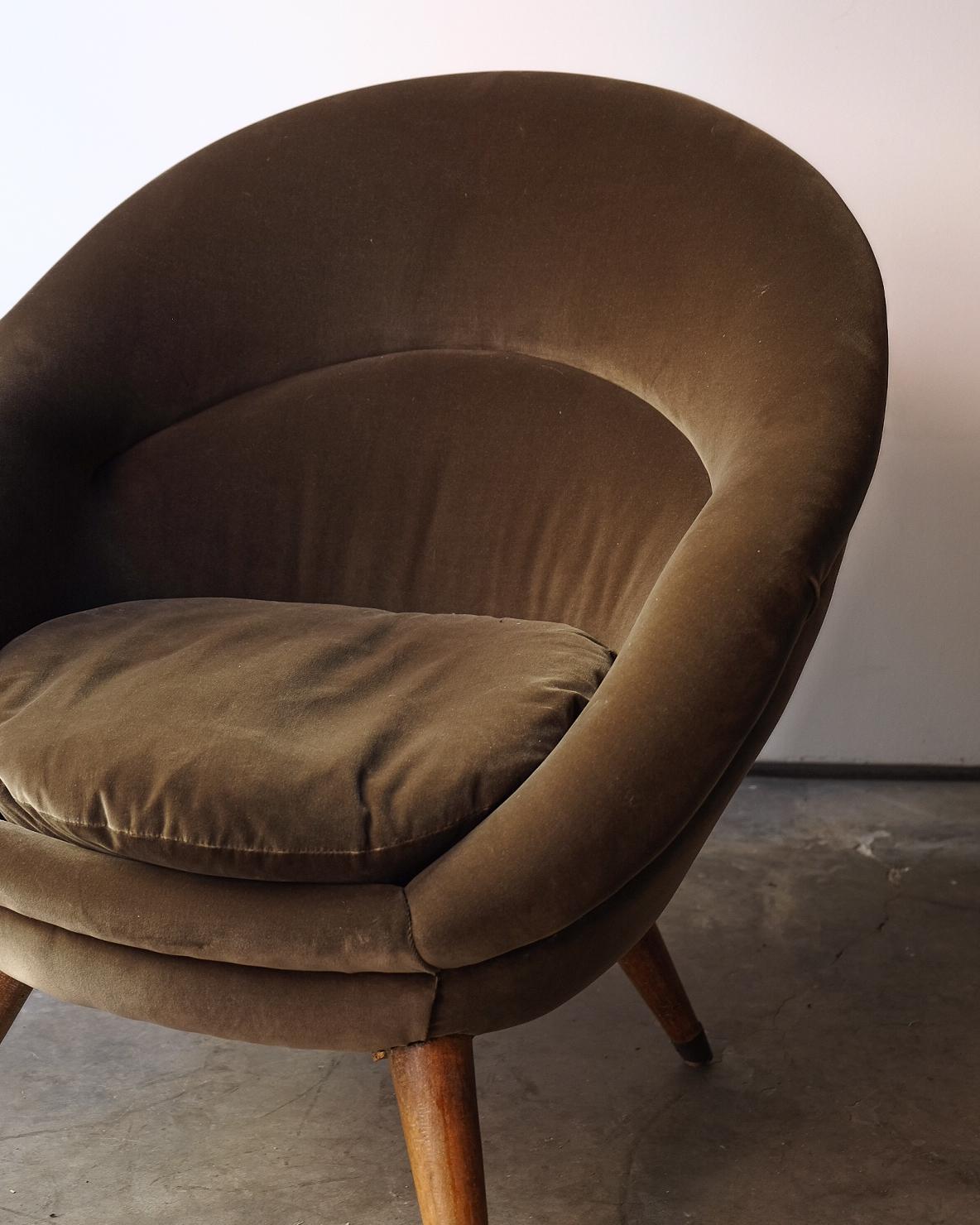 Fauteuil Samt Stühle (20. Jahrhundert) im Angebot