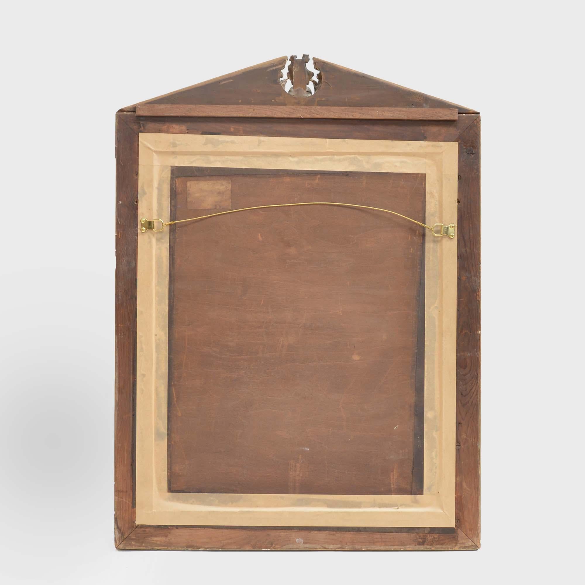 19th century antique giltwood mirror For Sale 1
