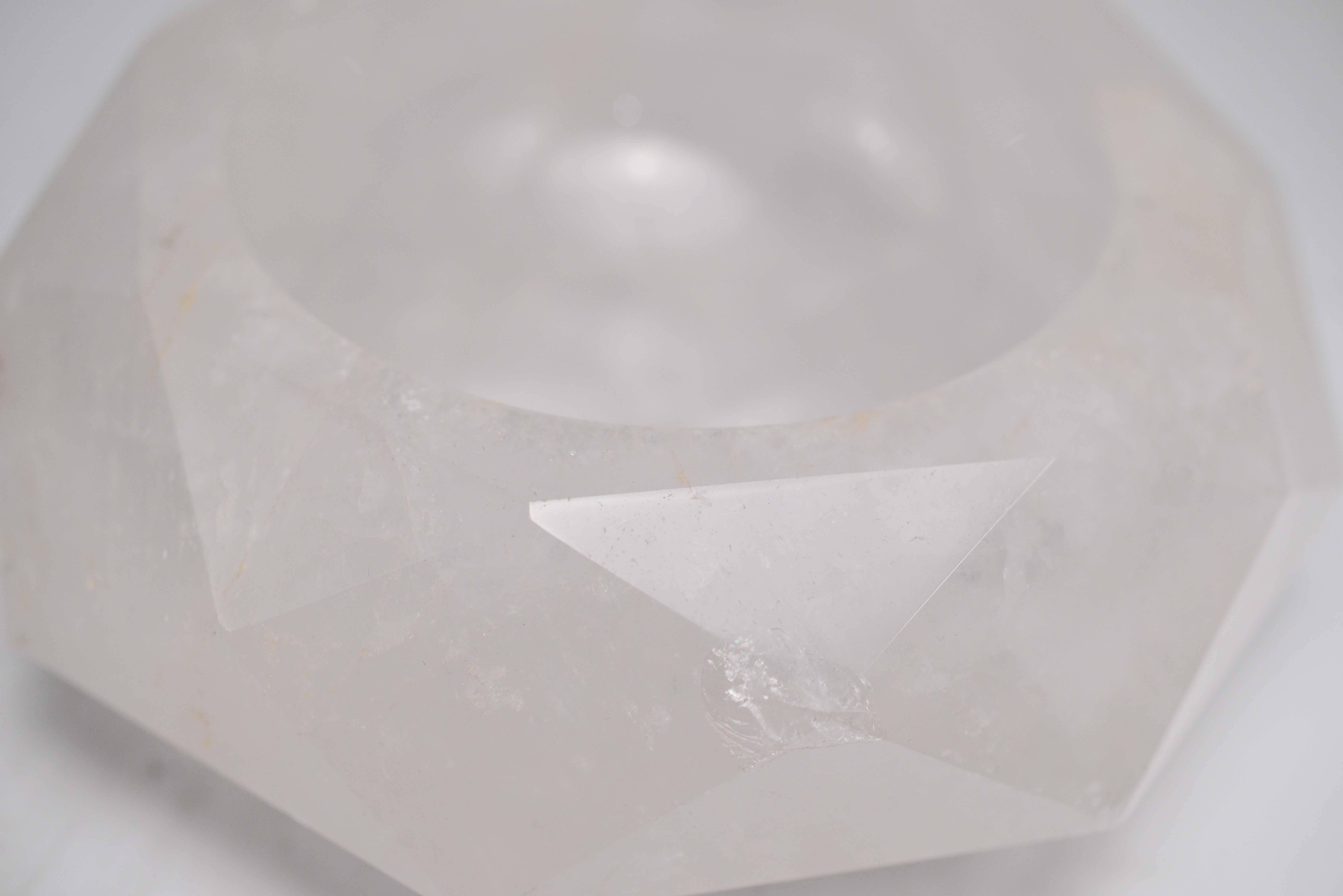 XXIe siècle et contemporain Bol en cristal de roche par Phoenix en vente