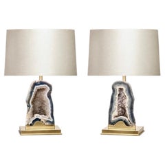 Pair of Agate Lamps by Phoenix