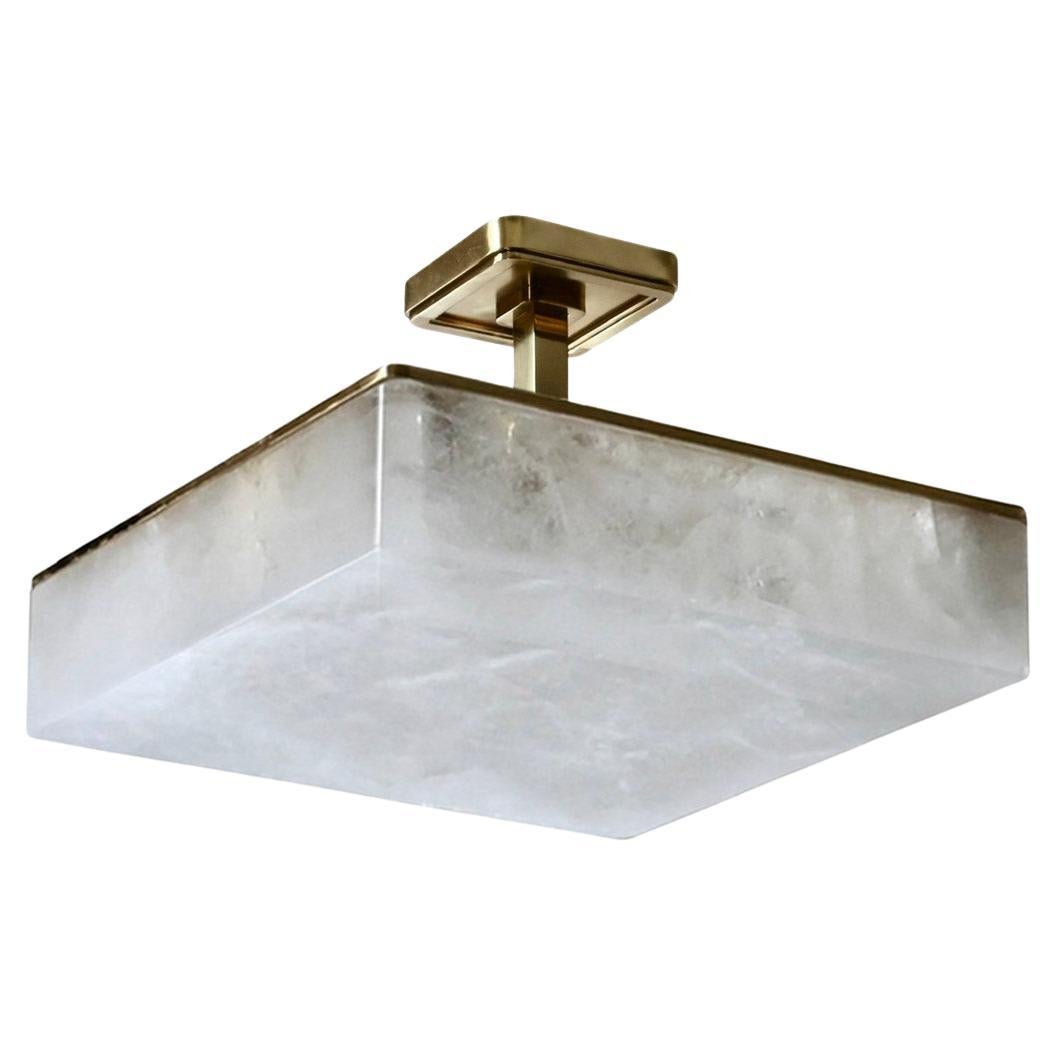 Rsf18 Rock Crystal Semi Flushmount by Phoenix For Sale