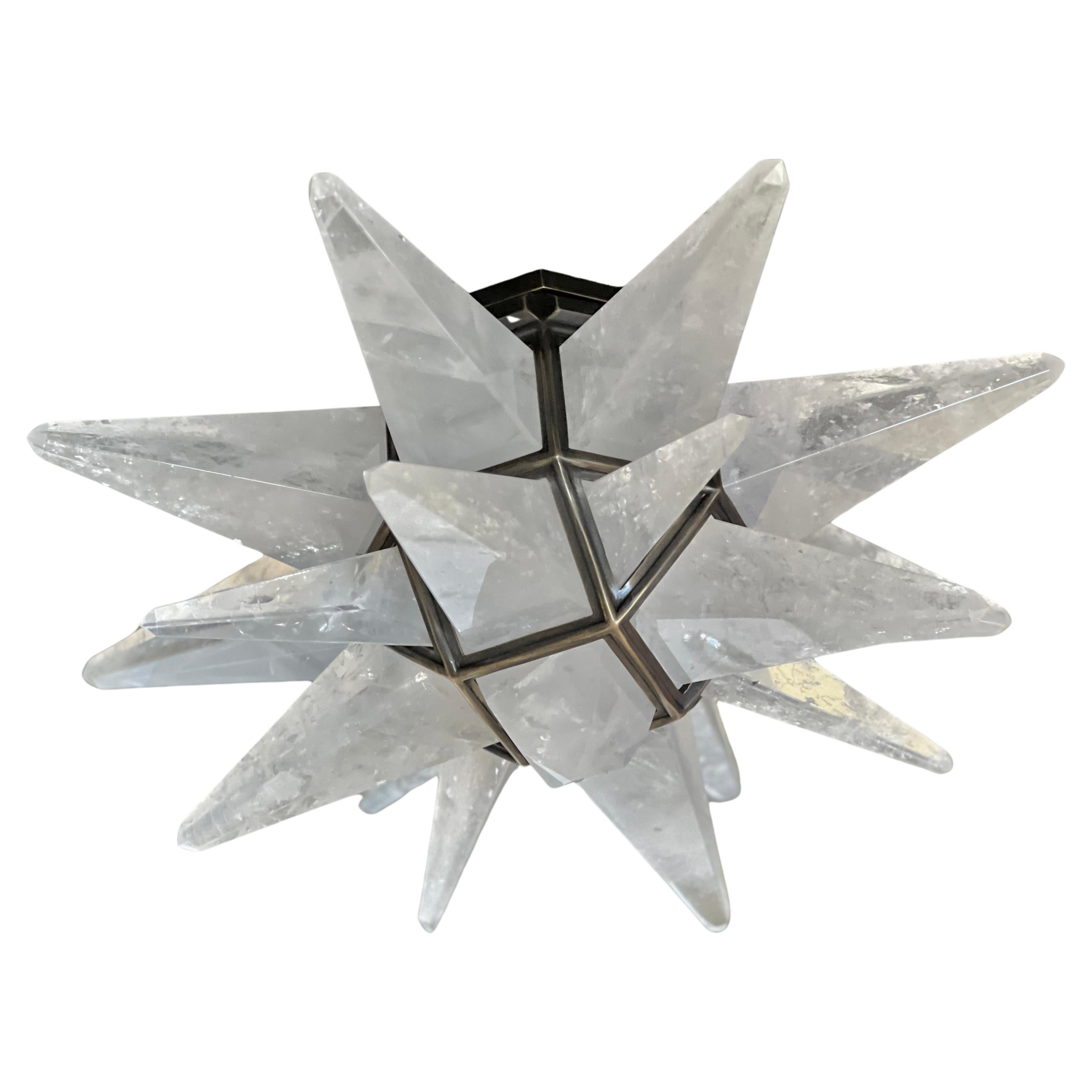 Star15 Rock Crystal flushmount By Phoenix  For Sale