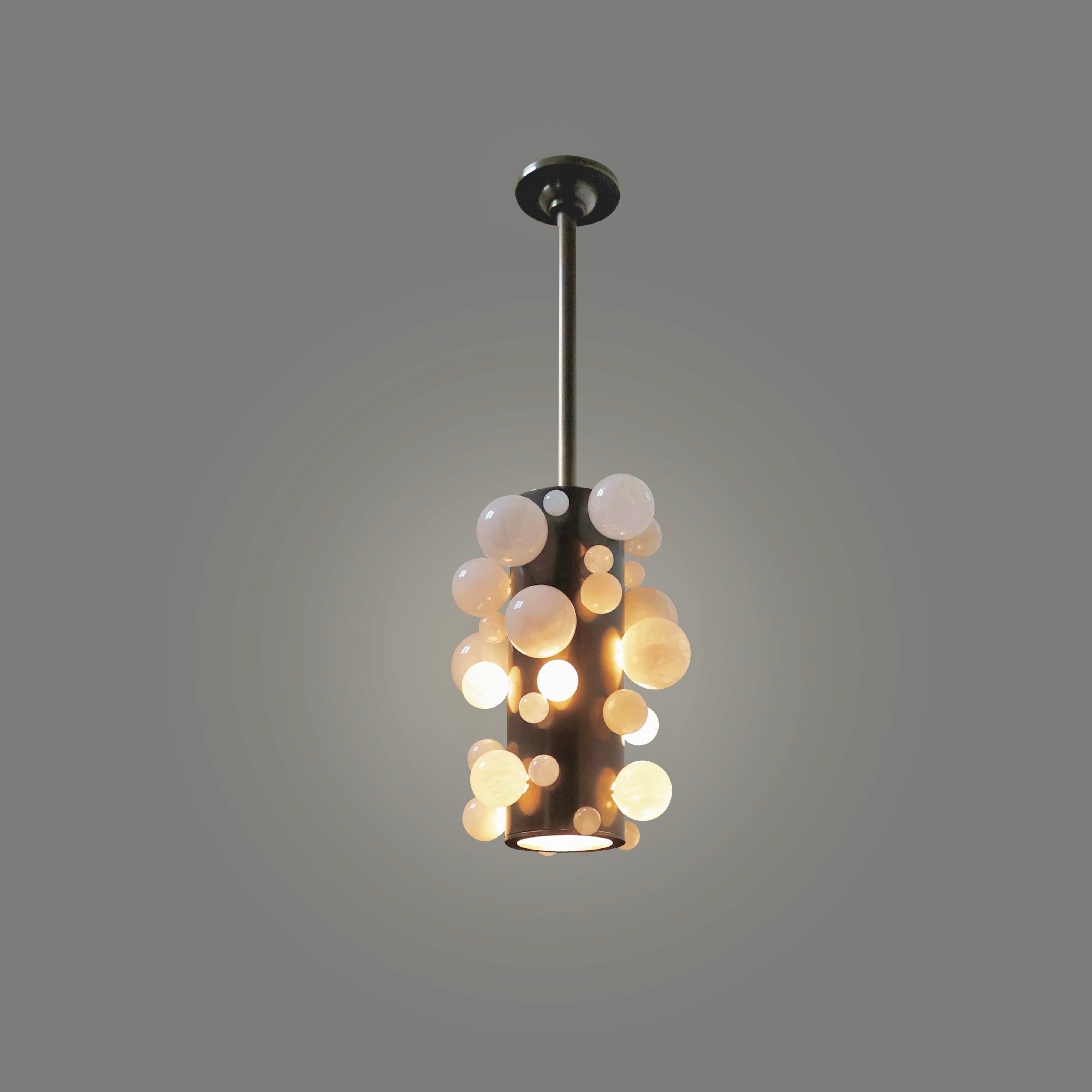 Rock Crystal Bubble Pendant by Phoenix For Sale