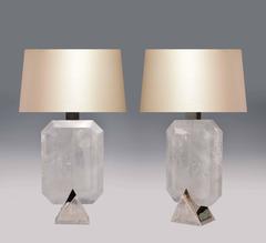 Rocco Rock Crystal Lamps By Phoenix