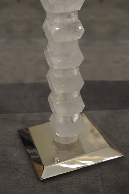 Faceted Cubic Rock Crystal Quartz Floor Lamp For At 1stdibs Faceted Cubic Rock Crystal Quartz Floor Lamp In Excellent Condition For New York