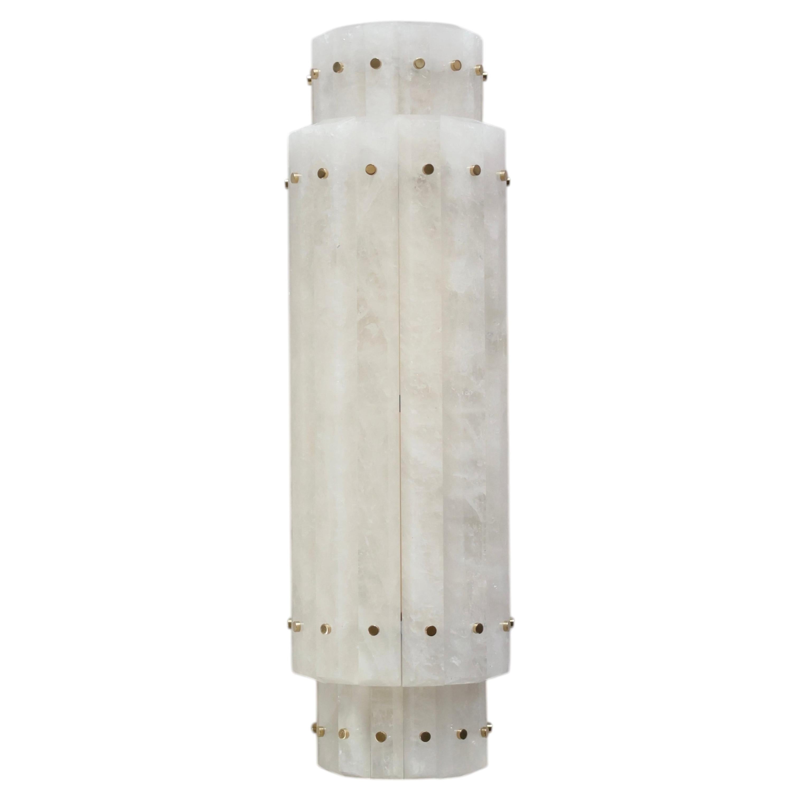 MPB19 Rock Crystal Sconce By Phoenix For Sale