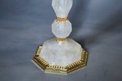 Ormolu-Mounted Rock Crystal Quartz Lamps