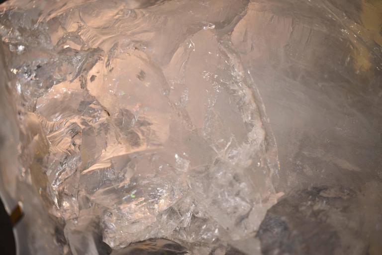 Large Pair of Natural Rock Crystal Quartz Wall Sconces For Sale at 1stdibs